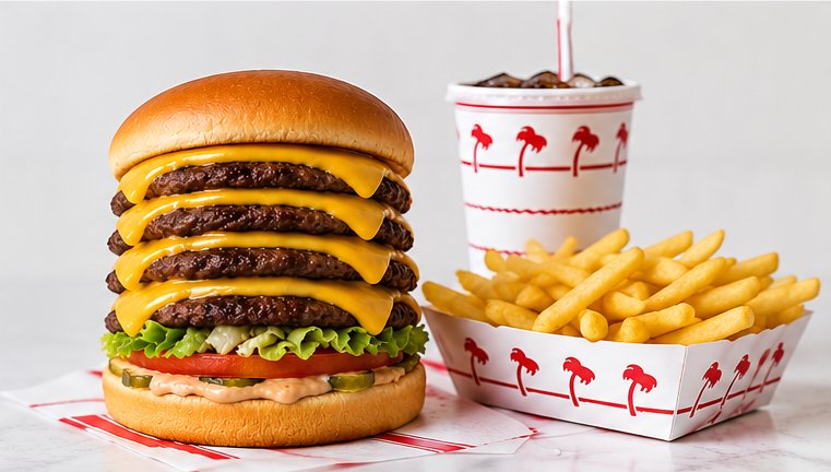 #5 4×4 Cheeseburger Combo